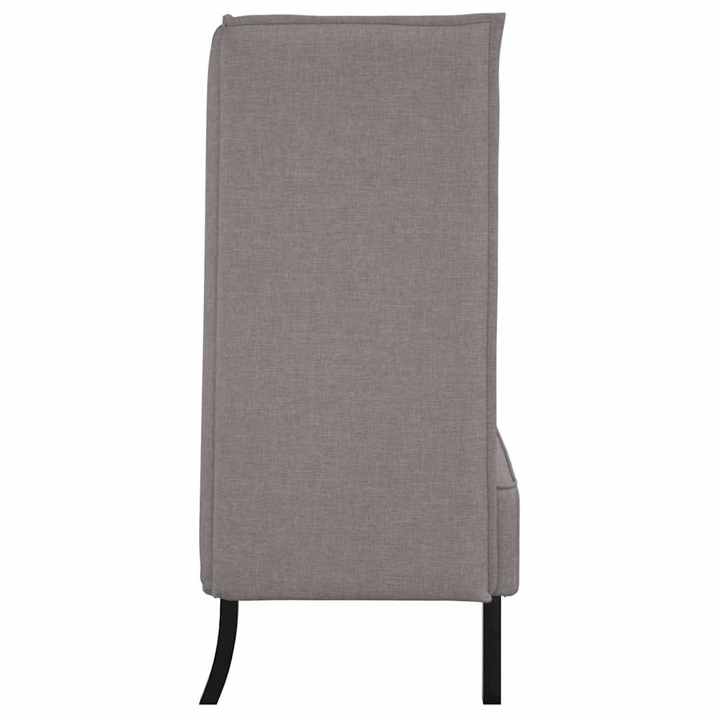 Hoge Rug Bank 101cm Taupe Stof