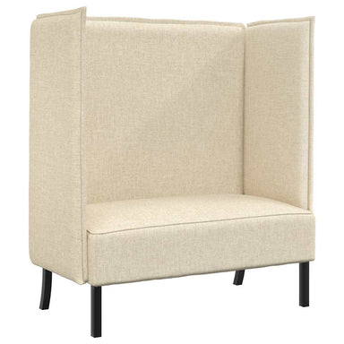 Hoge Rug Bank 101cm Crème Stof