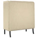 Hoge Rug Bank 101cm Crème Stof
