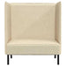 Hoge Rug Bank 101cm Crème Stof