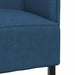 Hoge Rug Bank 101cm Blauw Stof