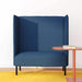 Hoge Rug Bank 101cm Blauw Stof