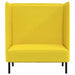 Hoge Rug Bank 101cm Lichtgeel Stof