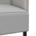 Hoge Rug Bank Wolken grijs 109 x 56 x 121 cm Stof