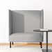 Hoge Rug Bank Wolken grijs 109 x 56 x 121 cm Stof