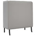 Hoge Rug Bank Wolken grijs 109 x 56 x 121 cm Stof