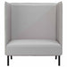 Hoge Rug Bank Wolken grijs 109 x 56 x 121 cm Stof