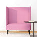 Hoge Rug Bank 101cm Roze Stof