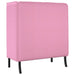 Hoge Rug Bank 101cm Roze Stof
