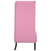 Hoge Rug Bank 101cm Roze Stof