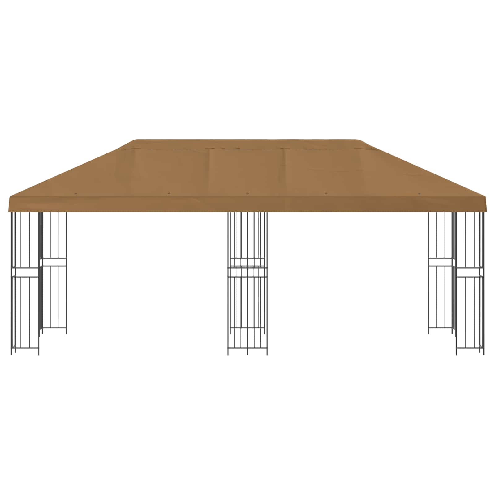 Tuinprieel 6 x 3 m Beige Polyester en staal 190 gsm