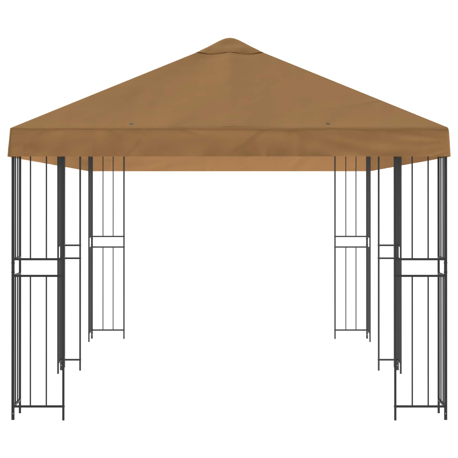 Tuinprieel 6 x 3 m Beige Polyester en staal 190 gsm