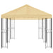 Tuinprieel 6 x 3 m Crèmekleurig Polyester en staal 190 gsm