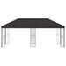 Tuinprieel 6 x 3 m Antraciet Polyester en staal 190 gsm