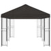Tuinprieel 6 x 3 m Antraciet Polyester en staal 190 gsm