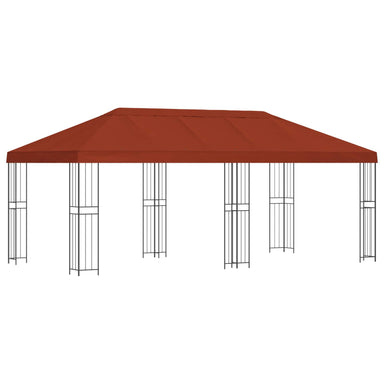 Tuinprieel 6 x 3 m Terracotta Polyester en staal 190 gsm