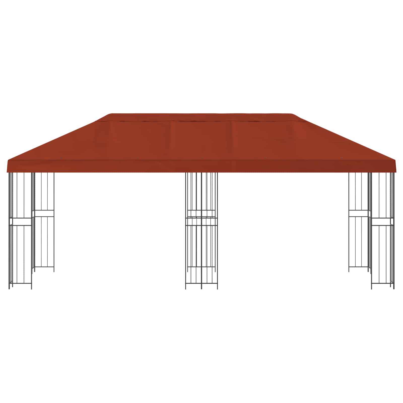 Tuinprieel 6 x 3 m Terracotta Polyester en staal 190 gsm