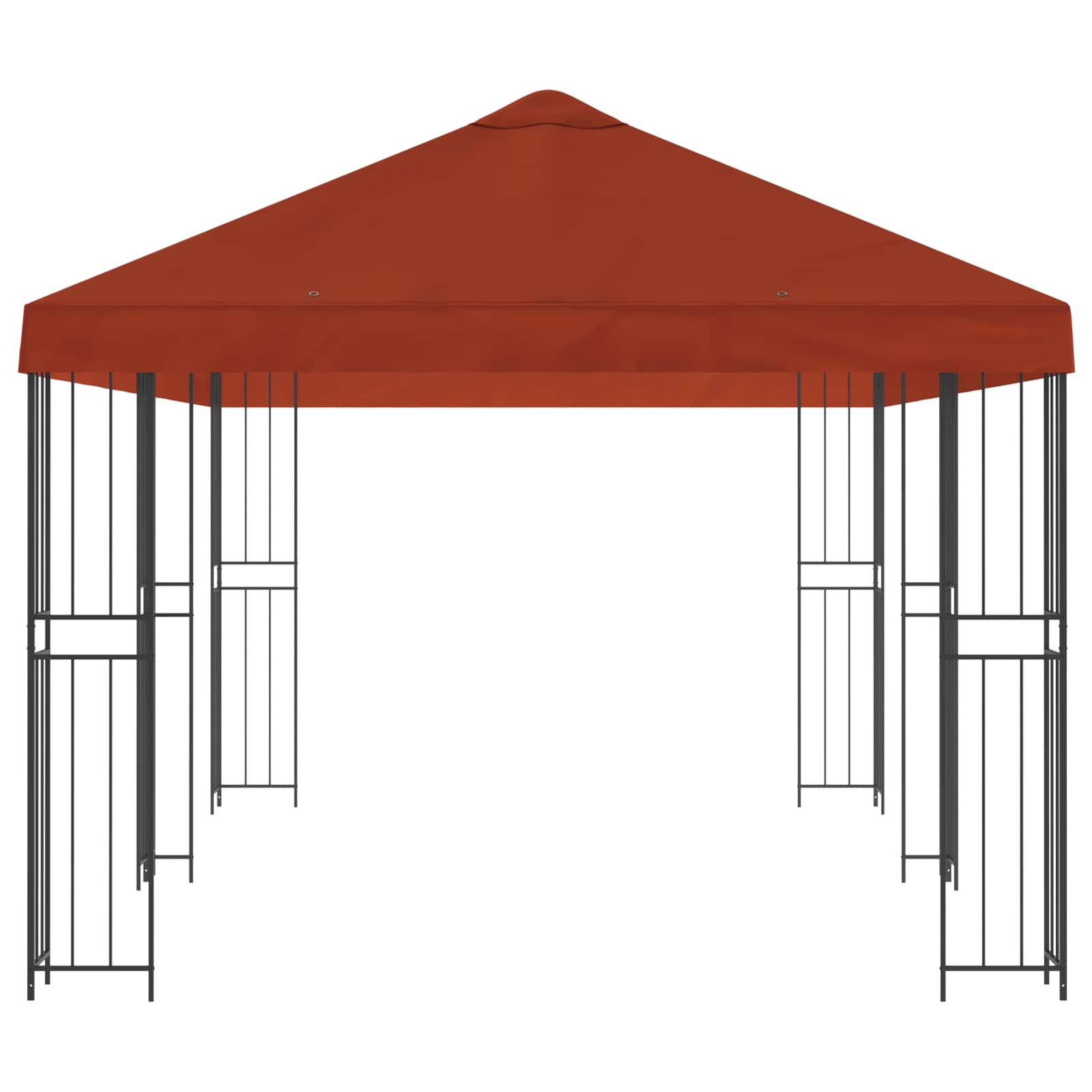 Tuinprieel 6 x 3 m Terracotta Polyester en staal 190 gsm