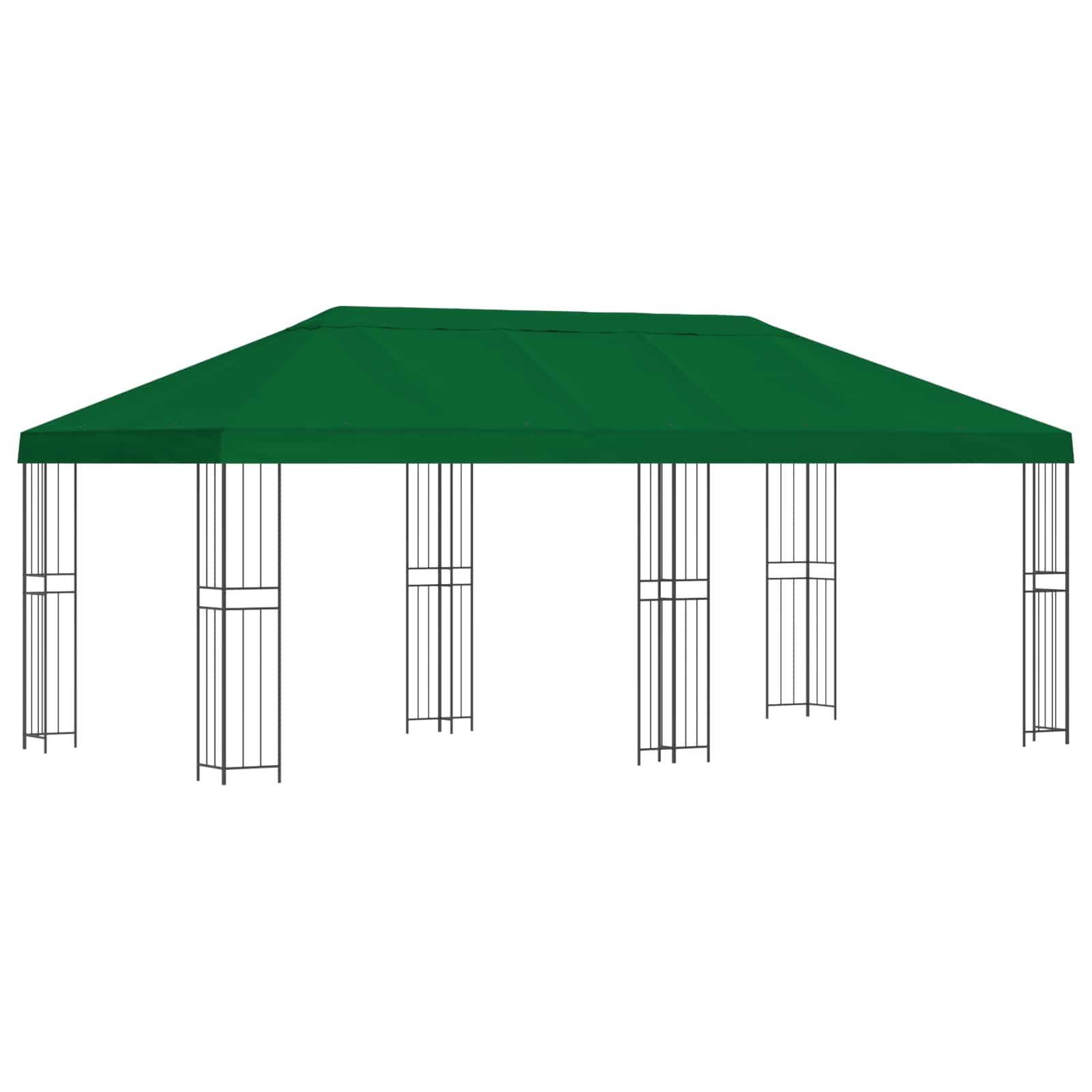 Tuinprieel 6 x 3 m Groen Polyester en staal 190 gsm