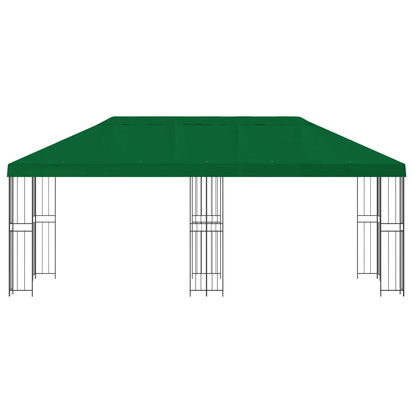 Tuinprieel 6 x 3 m Groen Polyester en staal 190 gsm