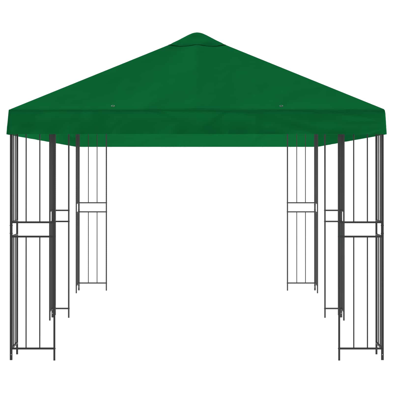 Tuinprieel 6 x 3 m Groen Polyester en staal 190 gsm