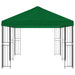 Tuinprieel 6 x 3 m Groen Polyester en staal 190 gsm