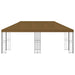 Tuinprieel 6 x 3 m Taupe Polyester en staal 190 gsm
