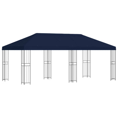 Tuinprieel 6 x 3 m Blauw Polyester en staal 190 gsm