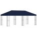 Tuinprieel 6 x 3 m Blauw Polyester en staal 190 gsm