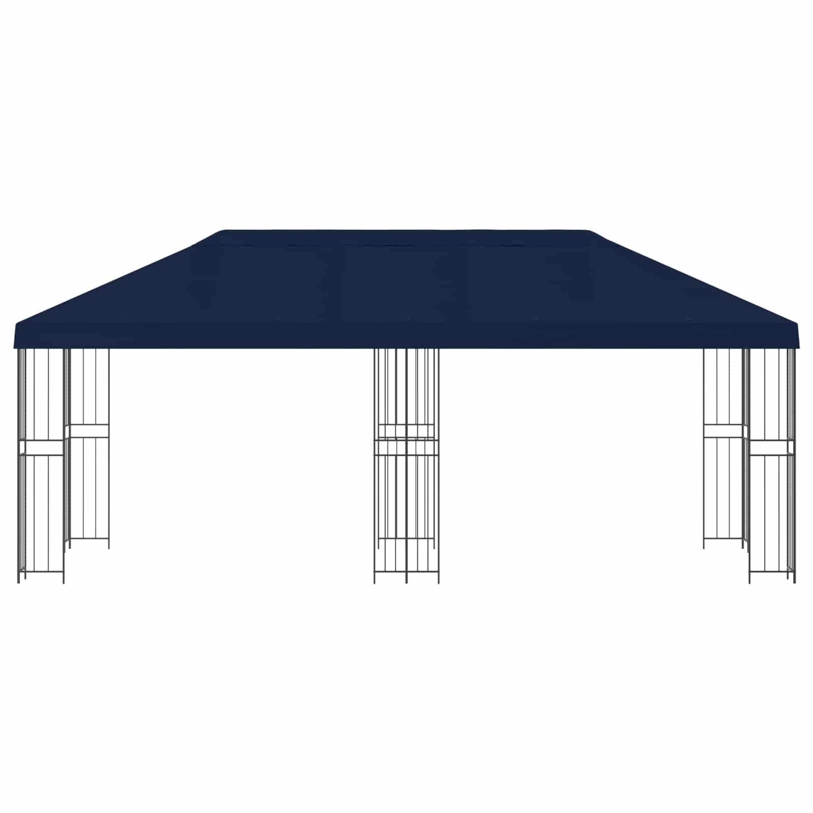 Tuinprieel 6 x 3 m Blauw Polyester en staal 190 gsm