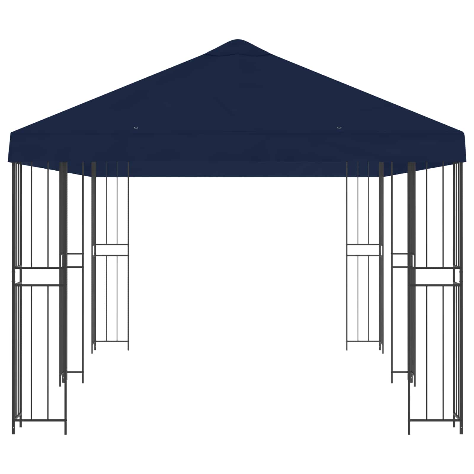 Tuinprieel 6 x 3 m Blauw Polyester en staal 190 gsm