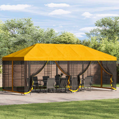 Tuinprieel 6 x 3 m Geel Polyester en staal 190 gsm