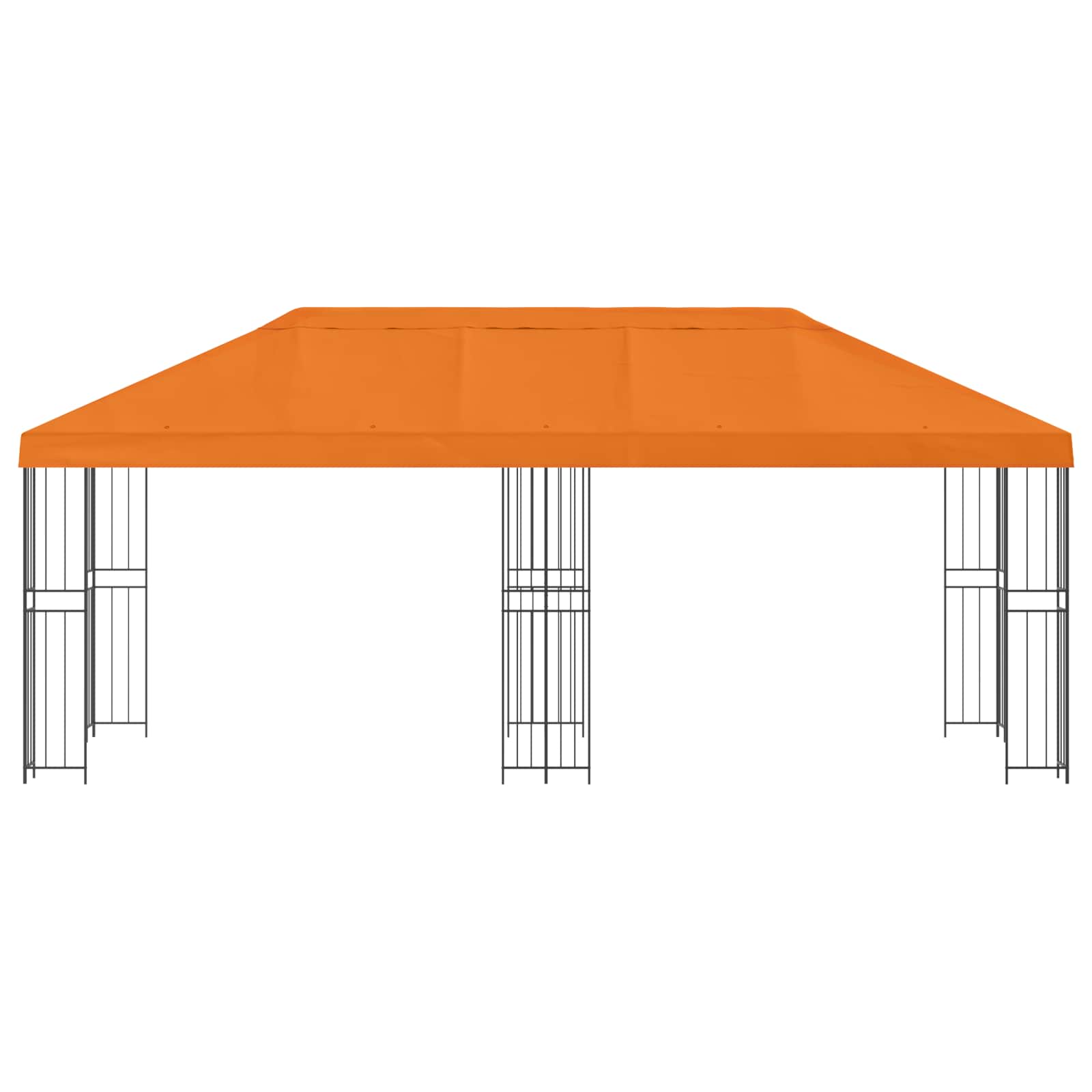Tuinprieel 6 x 3 m Oranje Polyester en staal 190 gsm