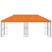 Tuinprieel 6 x 3 m Oranje Polyester en staal 190 gsm