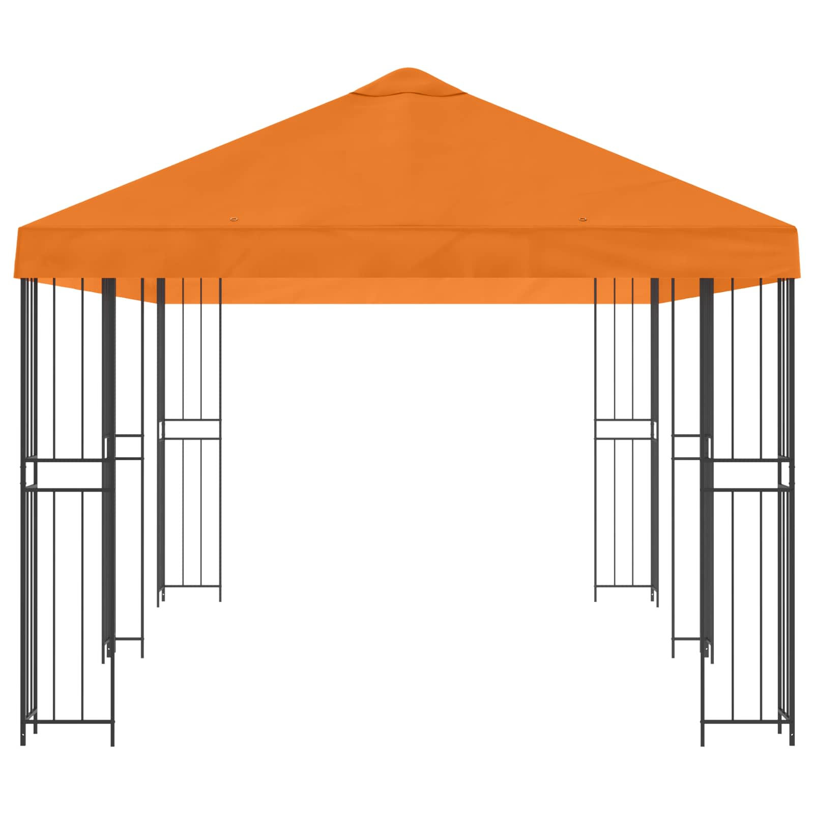 Tuinprieel 6 x 3 m Oranje Polyester en staal 190 gsm