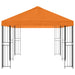 Tuinprieel 6 x 3 m Oranje Polyester en staal 190 gsm