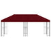 Tuinprieel 6 x 3 m Bordeauxrood Polyester en staal 190 gsm