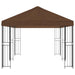 Tuinprieel 6 x 3 m Bruin Polyester en staal 190 gsm