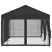 Paviljoen met zijwanden 6 x 3 m Antracietkleurig