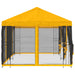 Paviljoen met zijwanden 6 x 3 m Geel Polyester en staal 190 gsm