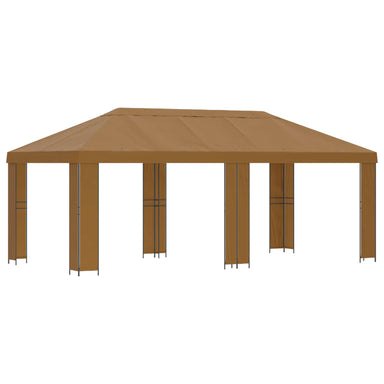 Tuinprieel 6 x 3 m Beige Polyester en staal 190 gsm