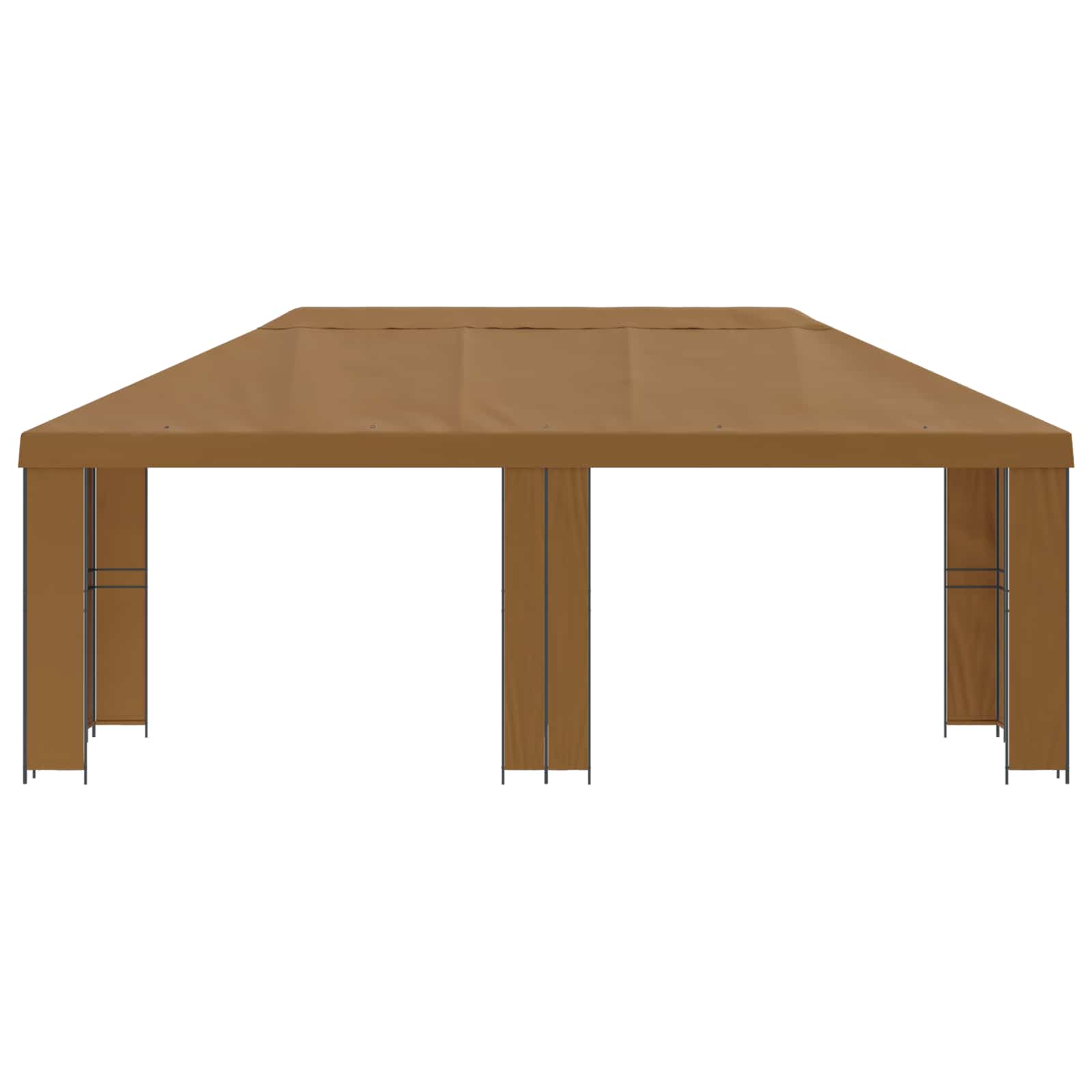 Tuinprieel 6 x 3 m Beige Polyester en staal 190 gsm