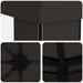 Tuinprieel 6 x 3 m Antracietkleurig Polyester en staal 190 gsm