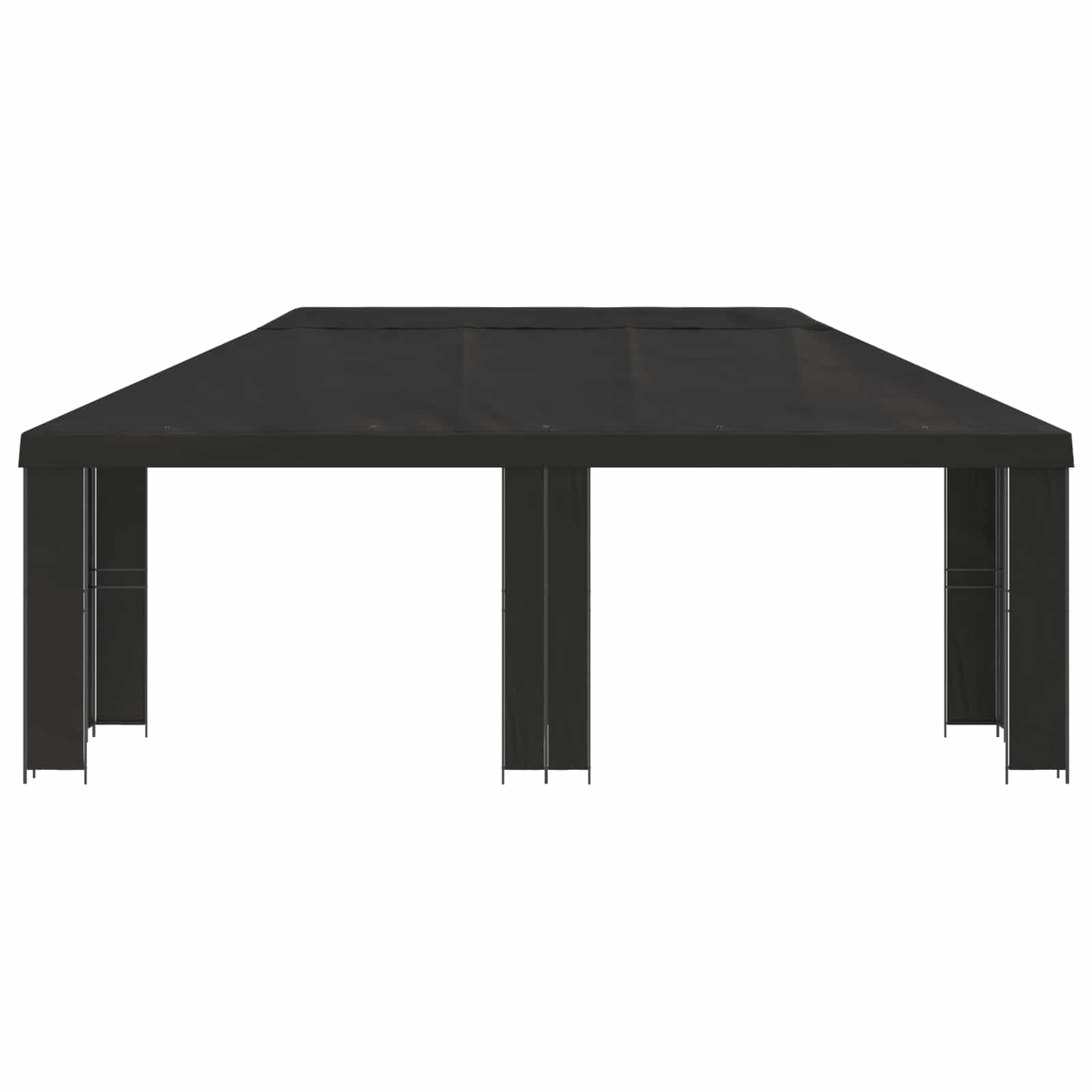 Tuinprieel 6 x 3 m Antracietkleurig Polyester en staal 190 gsm