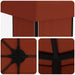 Tuinprieel 6 x 3 m Terracotta Polyester en staal 190 gsm