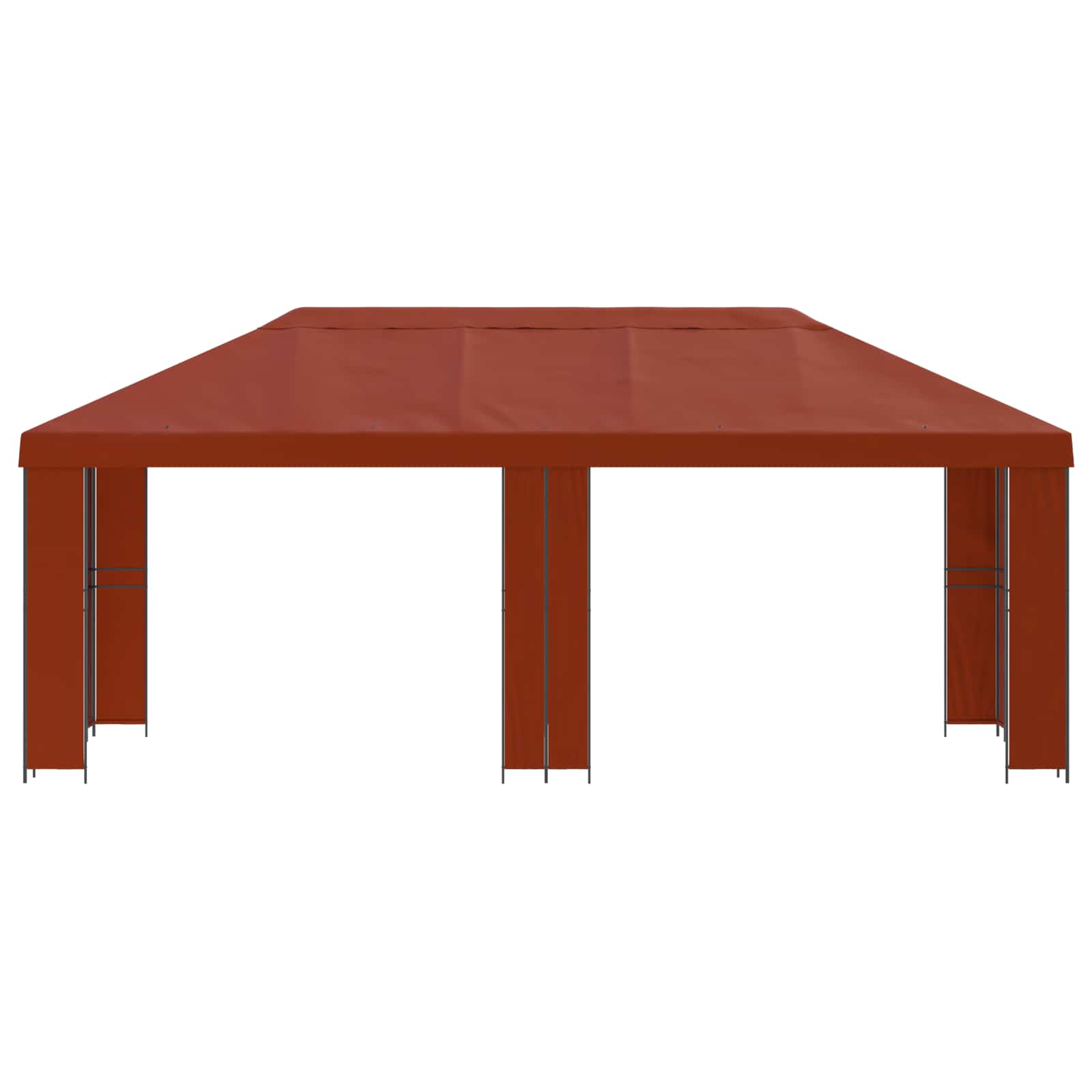 Tuinprieel 6 x 3 m Terracotta Polyester en staal 190 gsm