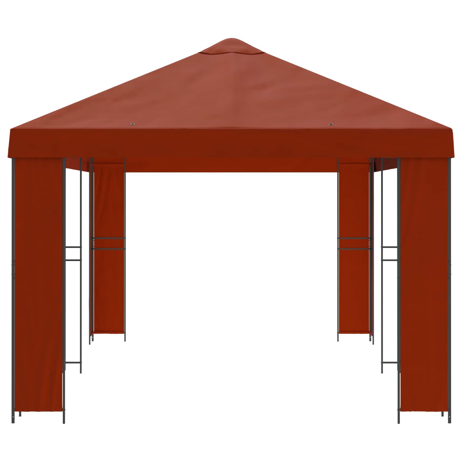 Tuinprieel 6 x 3 m Terracotta Polyester en staal 190 gsm