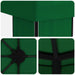 Tuinprieel 6 x 3 m Groen Polyester en staal 190 gsm