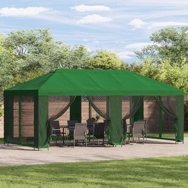 Tuinprieel 6 x 3 m Groen Polyester en staal 190 gsm