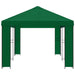 Tuinprieel 6 x 3 m Groen Polyester en staal 190 gsm